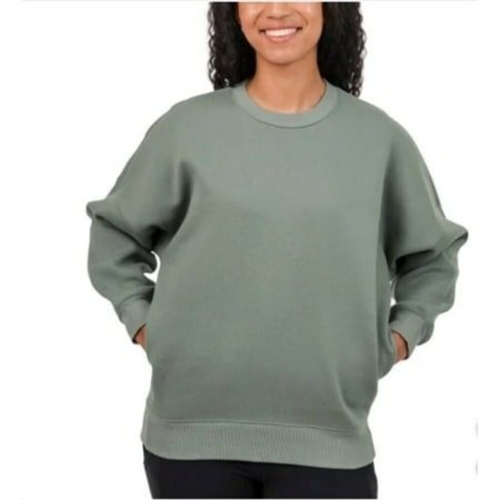 TUFF Athletics Sm Sweatshirt Fleece Crewneck Pullover Shirt Pockets Activewear